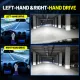 COLIGHT 40000LM H4 H7 Led Mini Projector Lens H8 H11 Canbus 9005 HB3 9006 HB4 9012 Hir2 Car Headlight Bulbs 100W Lamp 12V 24V 6000K with Canbus For Car Motorcycel. 