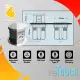 reTouch Powerhub PRO Automatic Pop-up Pop-Out Switche 4 socket with Wireless Charging 15W PD fast charging. 