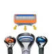 1 Handle+N Blades Men Razor Razors 5 Layer Razor For Face Care Compatible For Fuson razor. 
