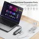 Yottamaster 10 dalam 1 USB C Hub 4K 60Hz jenis C ke HDMI VGA USB 3.0 Adapter jenis C Hub dok RJ45 SD TF Card Reader PD 100W pengecas untuk Macbook Pro Air Notebook USB C Splitter. 