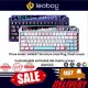 LEOBOG AMG65 three mode smart screen customized mechanical keyboard, GASKET structure, hot plug, RGB dual screen video game keyboard. 