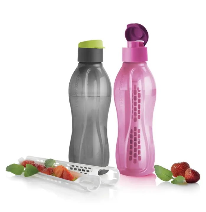Tupperware Eco Bottle (2pcs) 750ml with Free Fruit Infuser (1pc)