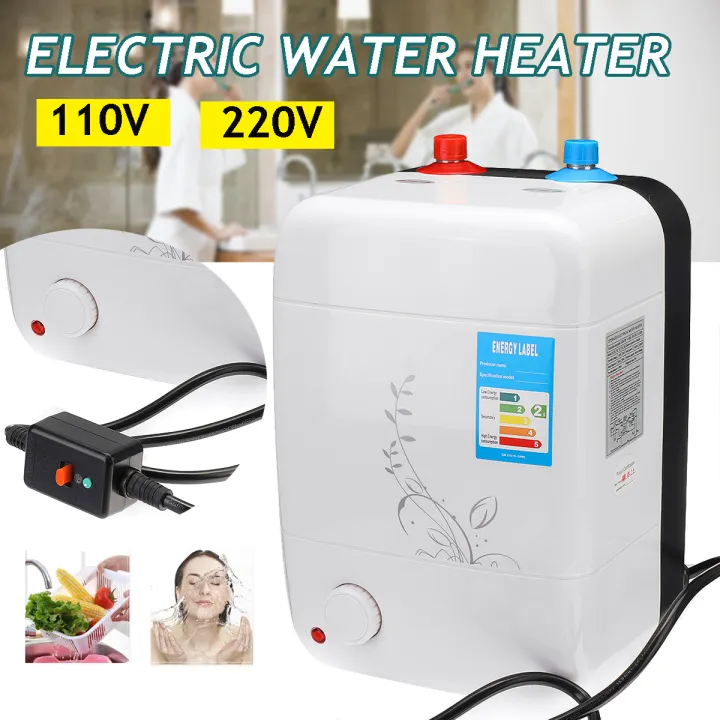 110 220v 8l Pemanas Air Panas Listrik Instan Mandi Dapur Kamar Mandi Tangki Pemanas Air 30 65 Suhu Disesuaikan 1500w Lazada Indonesia