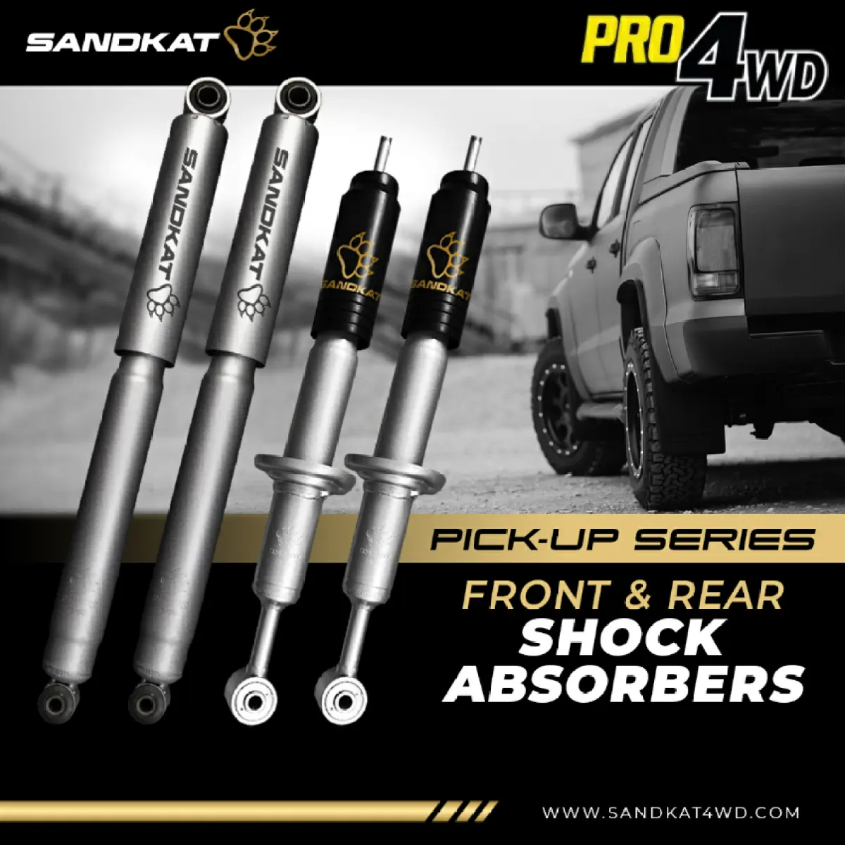 Sandkat Nissan Navara D40 2006 2015 Nitrogas Type Shock Absorber Lazada