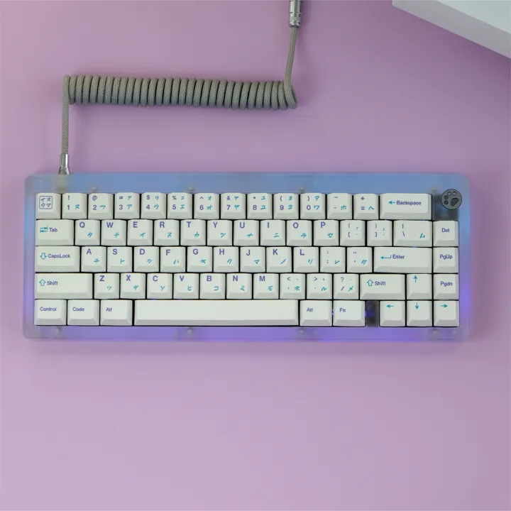 【Keycap Only】GMK Inukuma 129 Keys Cherry Profile PBT Five-Sided Sublimation Keycaps With 2U 1.75U Shift For Cherry MX Switch Mechanical Keyboard Keychron/RK61/GK61/Anne Pro 2