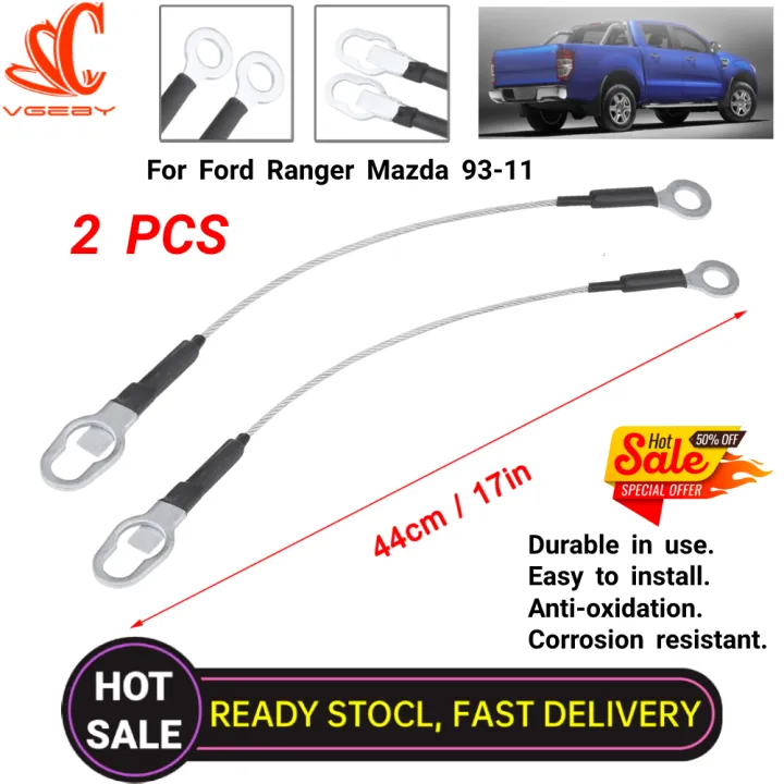 Pack of 2 Acouto Ford Ranger Mazda 93-11 Tailgate Tail Gate Cables