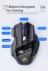 IMICE GW-X7 7 Key Double Click Free 2.4G Silent Rechargeable Dazzle Breath Light Wireless Gaming Mouse. 