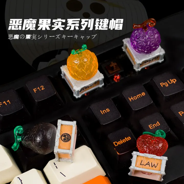 Custom Gaming One piece Keycaps Anime Devil Fruit Keycaps Machinery