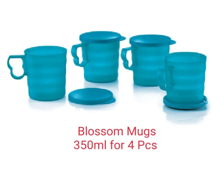 Tupperware Blossom Mugs(4 Pcs)