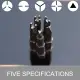 5Pcs 50mm Special-Shaped Screwdriver Set U-Shaped Y-Type Triangle Inner Cross Three Points Screwdriver Bit Tool. 