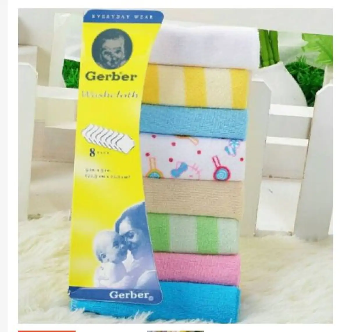 Washcloth Baby 8 Pcs Handkerchief Cloth Travel Pack Towel Baby Small Cloth Napkin Cloth Baby Cloth
