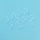 10 Pcs/lot 20G Bioflex Clear Nose Rings Retainer L-Shaped Nose Screw Studs Skin Color Nose Bone Pins 2mm Ball Nostril Piercings Body Jewelry. 