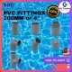 PVC Fitting 100mm 4" Socket Elbow 45 Tee PT Socket V Tank Connector Threaded Plug End Cap Valve Socket PT Tee Grey. 