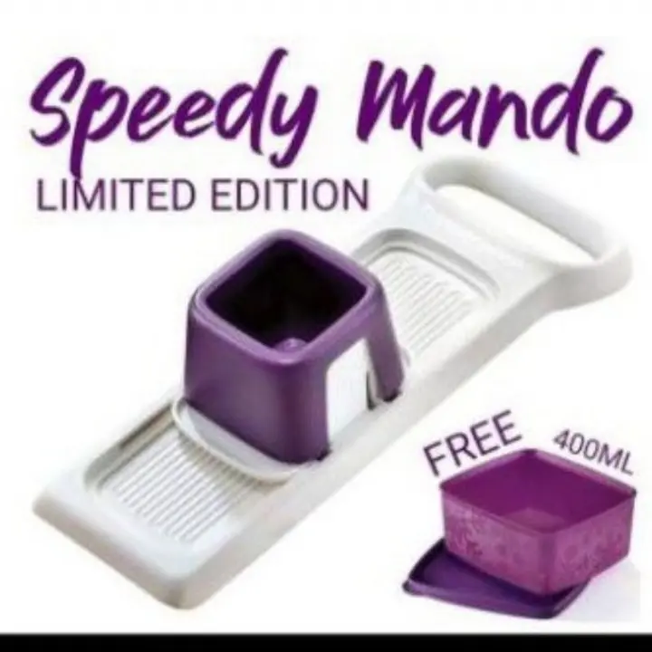 (READY STOCK!!!) Tupperware Speedy Mando (1pc) FREE Snowflake Square Round 400ml (1pc)