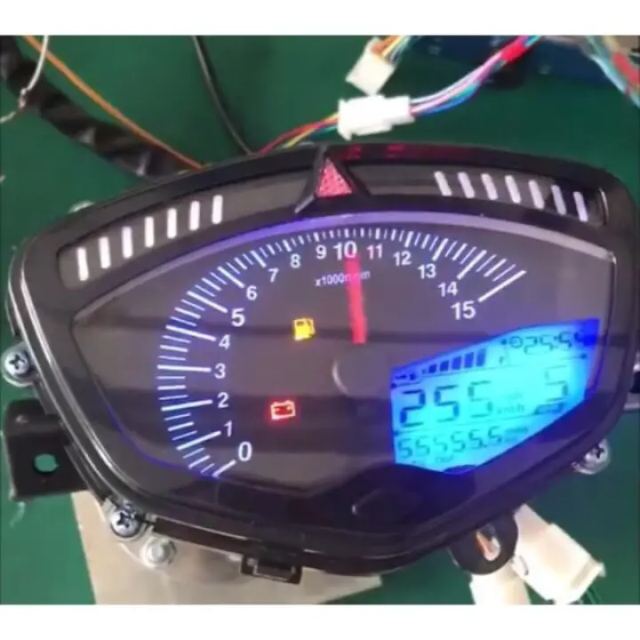 lc135v1 lcv1 lc135 v1 meter standard speedo meter digital complete ️digital meter pnp saja，rpm kena sambung wiring saja