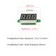 0.36 inch Mini Digital Voltmeter Voltage Tester Meter LED Display Module DC4.5V-30V DC0-100V 2-Wire/3-Wire Voltmeter Voltage Tester Panel Meter Gauge for Motorcycle Car Red Blue Green. 