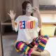 Korea Fashion Pyjamas Set Baju Tidur Perempuan Plus Size Women pajamas plus size wanita short sleeve comfy. 