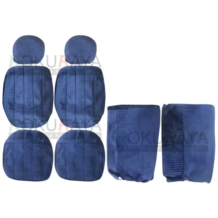 Proton Wira 1 5cc 1 5 Aeroback Model Only Sport Auto Seat Cover Cushion Front Rear Back Full Set Car Care Interior Accessories High Quality Alcantara Material Blue Lazada