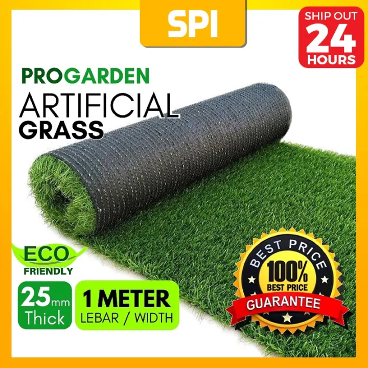 SPI 25MM / 30MM Light Duty Artificial Grass Fake Synthetic Karpet Rumput  Tiruan ( 1 Meter Width ) 1M