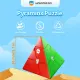 [GAN Official Store]Monster Go Pyraminx Cube, MG Speed Pyramid Puzzle Stickerless Triangle Cube. 