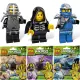 BELA Ninjago Kendo Cole Lloyd Garmadon Jay ZX Mini Figures Booster Pack Reprint LEGO 9551 9552 9553 Out Of Print Minifigures. 