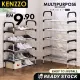 KENZZO : Max Multi Layer Shoes Rack Storage Organizer Space Saving Stackable Shoe Shelf / Rak Kasut Murah/Blue Dot. 