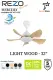 REZO Mercury 32"/ 42"/56" DC Motor Remote Control Ceiling Fan 9speed / Kipas Siling Remote Control. 