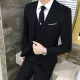 3 Piece Suit Men Blazer Lelaki Set Baju Tuxedo Slim Fit Blazer Men Formal Business Wedding Korean Office Coat Plus Size. 