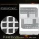 Multifunction BGA Stencil 0.3/0.35/0.4/0.5/Parallel/45 Degree Hole Universal Solder Template BGA Reballing Stencil. 