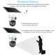 V380 4K Dual Lens Solar Camera 4G Sim Wireless Outdoor Waterproof PIR Motion Detection Zoom CCTV Surveillance Low Powered IP Camara. 