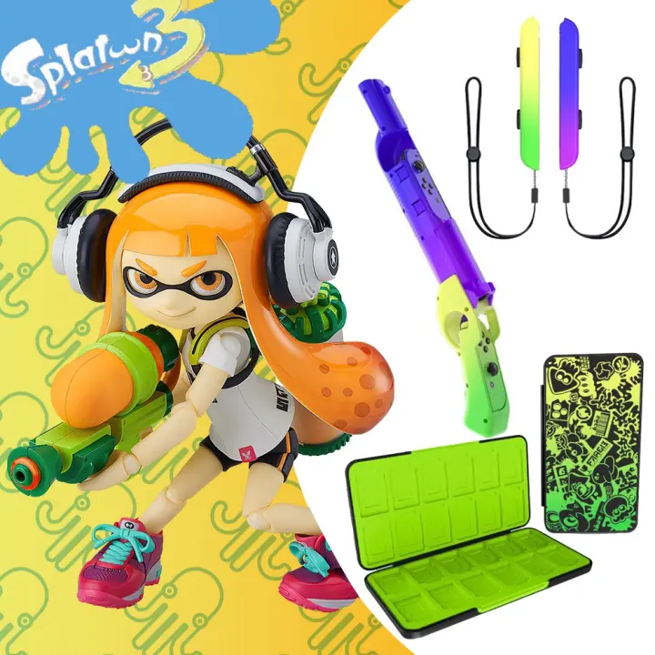 Splatoon 3 Nintendo Switch Accessories Game Card Box Joy-con Wrist Strap for Nintendo Switch OLED