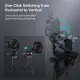 SmallRig 73" Video Tripod Kit with Pan Tilt Fluid Head for Vertical/Horizontal Shooting Max Load 15kg for Camcorder Mirrorless DSLR CT195 4307. 