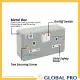 SIRIM MK Metal Clad Switch Heavy Duty Socket 13A Switch Socket Outlet Suis Soket Industrial Socket Double Switch Socket. 