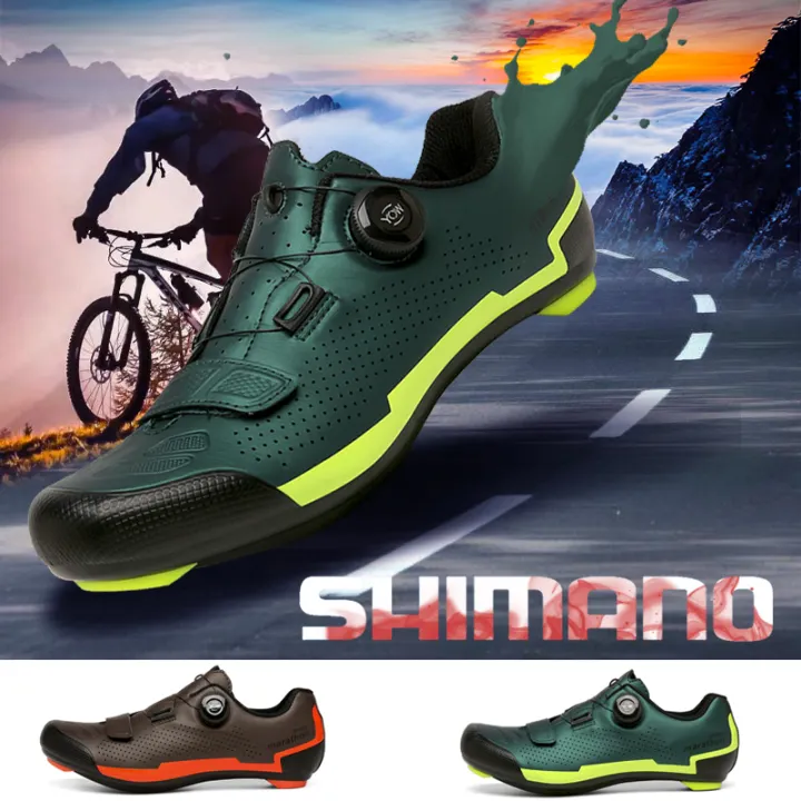 รองเท้าปั่นจักรยานสำหรับผู้ชายรองเท้าจักรยานเสือหมอบผู้หญิงเข้ากันได้