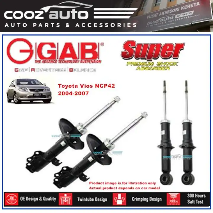 Toyota Vios Ncp42 2004 2007 Gab Super Premium Shock Absorber Suspension Lazada