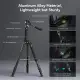 SmallRig 73" Video Tripod Kit with Pan Tilt Fluid Head for Vertical/Horizontal Shooting Max Load 15kg for Camcorder Mirrorless DSLR CT195 4307. 