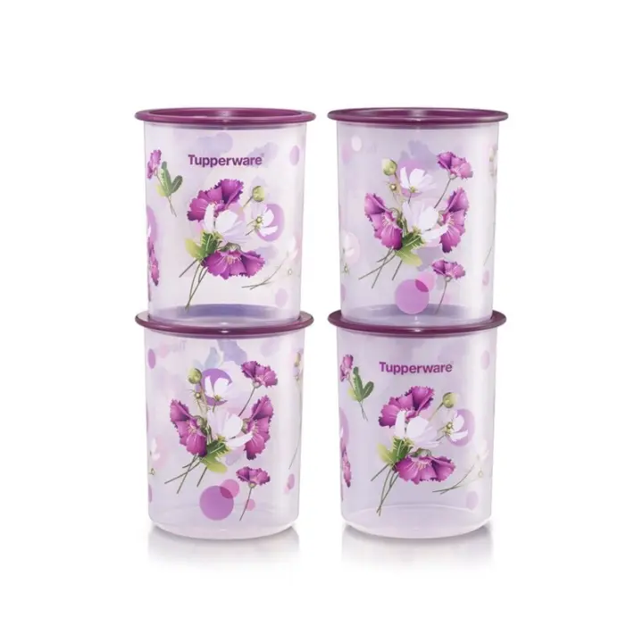Tupperware Royale Bloom One Touch Canister Junior (4) 2.0L