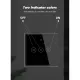 Smart life app WiFi + 433MHZ Touch Switch Neutral & No Neutral 2 in 1 Home Wall Button for TUYA Alexa and Google Home. 