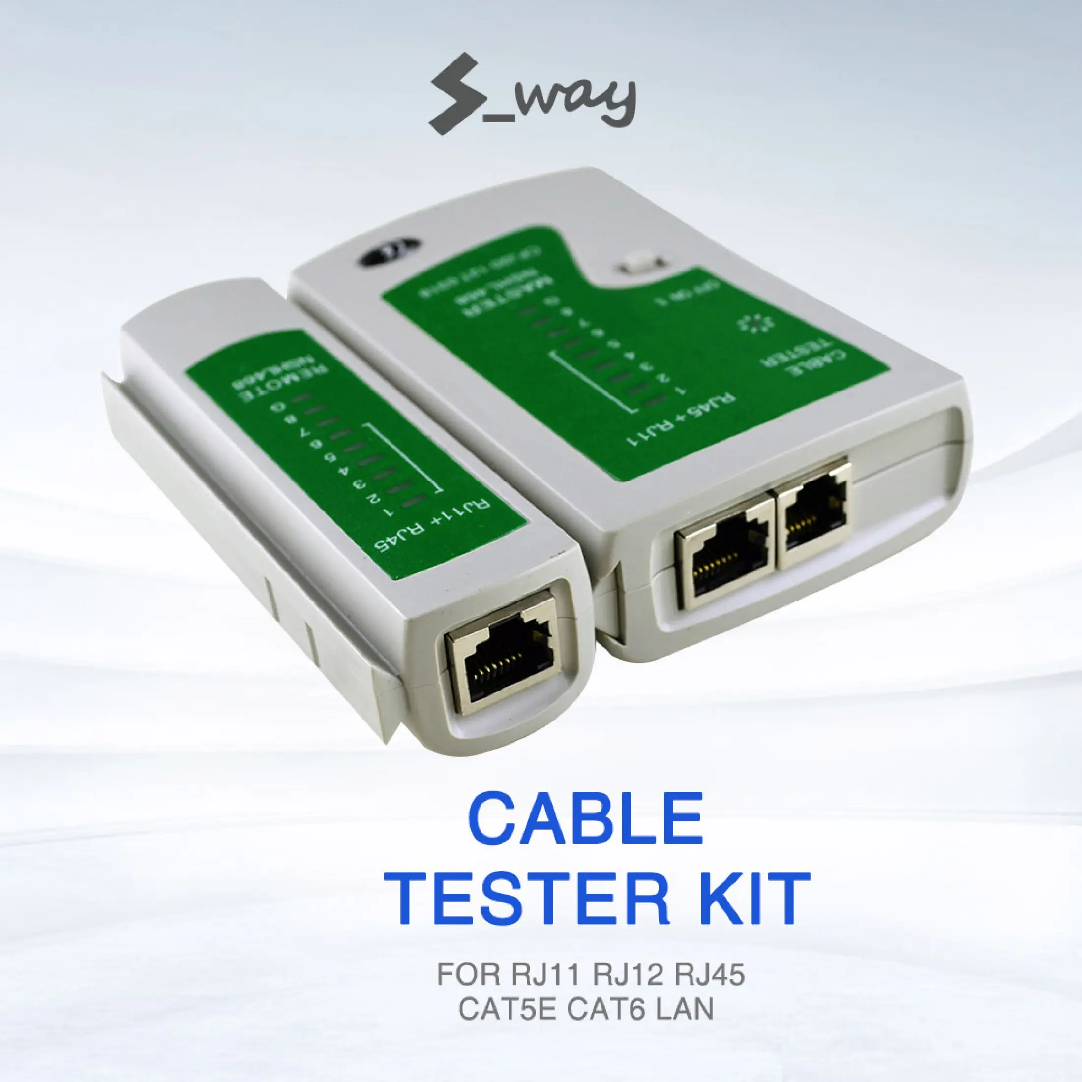 S Way Penguji Kabel Jaringan Alat Jaringan Rj45 Rj11 Rj12 Cat5e Utp Lan Lazada Indonesia