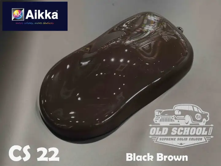 Aikka Cs22 Black Brown Old School Supreme Solid Colour 2k Car Paint Lazada - Brown Paint Colors For Cars