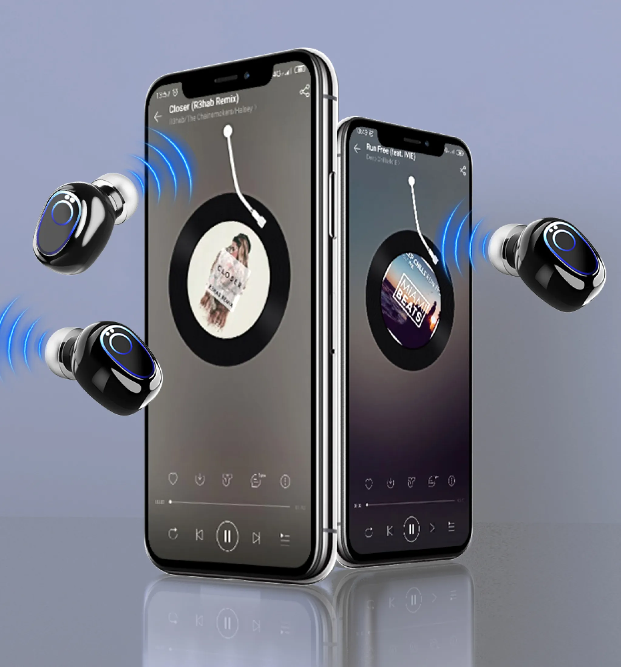 Tai Nghe VITOG TWS Bluetooth 5.1 Tai Nghe Không Dây Tai Nghe Chống Nước Thể Thao Âm Thanh Nổi 9D Với Dual Mic
