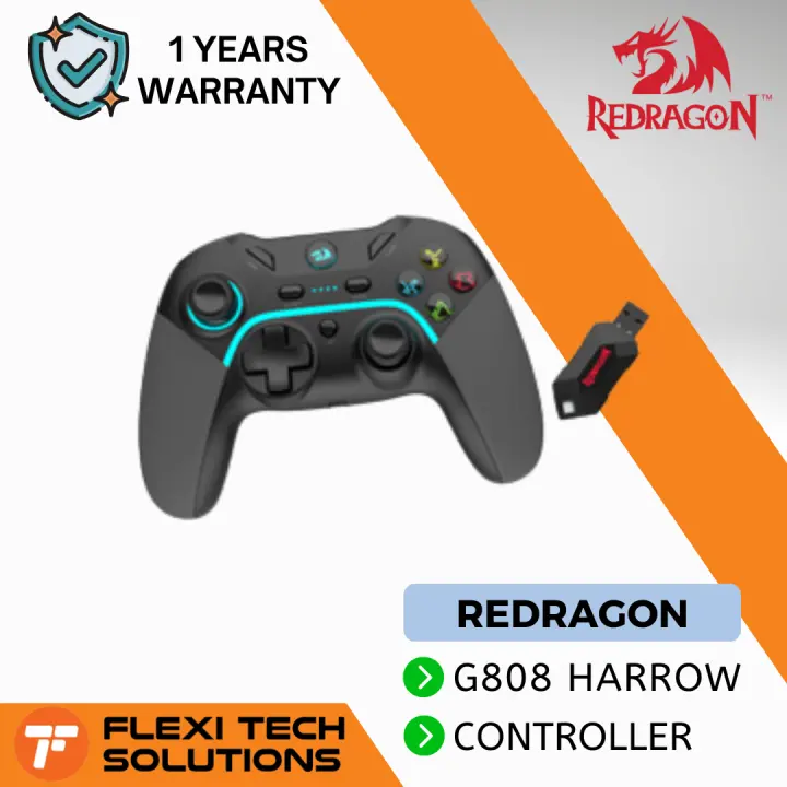 Flexi Tech REDRAGON G808 HARROW PRO WIRELESS GAMEPAD MULTI-PLATFORM COMPATIBLE