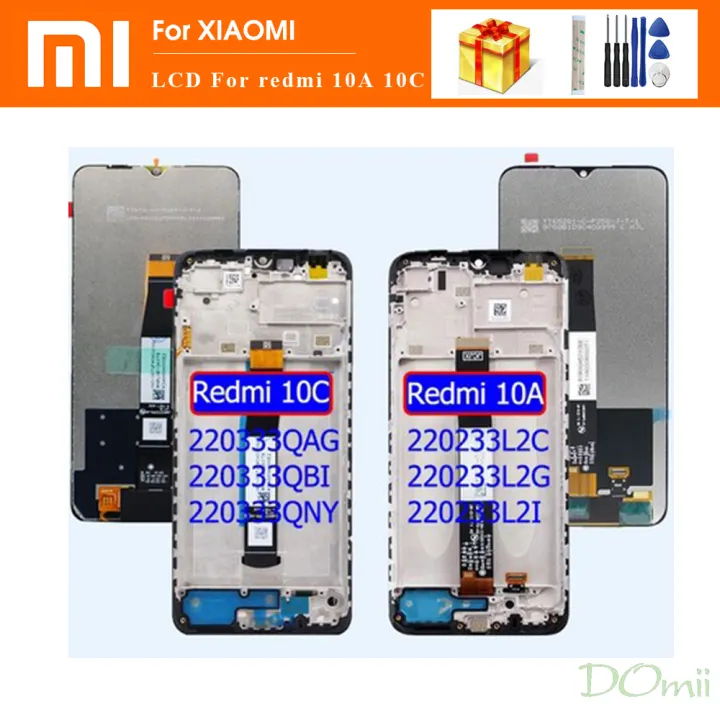 Original LCD For Xiaomi Redmi 10A 10C 220333QAG 220333QNY 220233L2I 220233L2G LCD  Display And Touch Screen Assembly