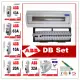 21 Way ABB Distribution Box DB - Full Set - Signal Phase 63a RCCB 0.1ma C/W MianSwitch 2 Pole McB Foc 16MM CABLE (SIRIM) & Mcb Bar Copper. 