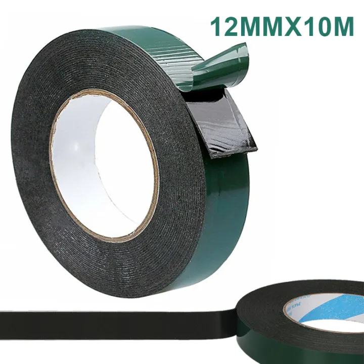 yes Black Super Strong Sticky Waterproof Adhesive Double Sided Foam Tape 10m Lazada Ph