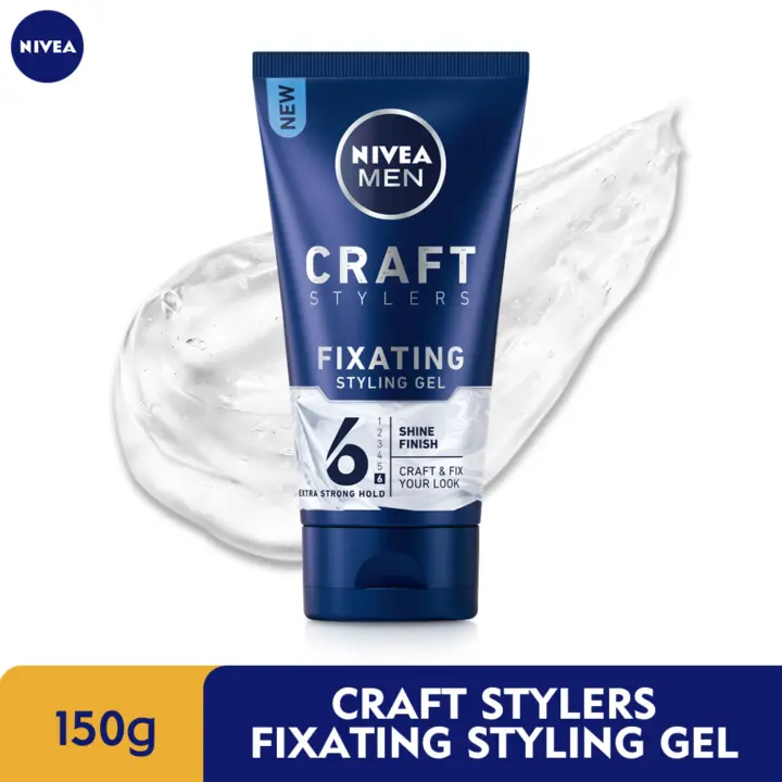 Nivea Men Craft Styling Fixating Gel 150g Hair Gel Hair Wax Hair Cream Strengthen Hair Lazada