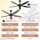 NSB Ceiling Fan FD693 54'' DC Motor 5 ABS Blade Remote Control 9+9 Speed Timer Kipas Siling Syiling Cooling 风扇. 