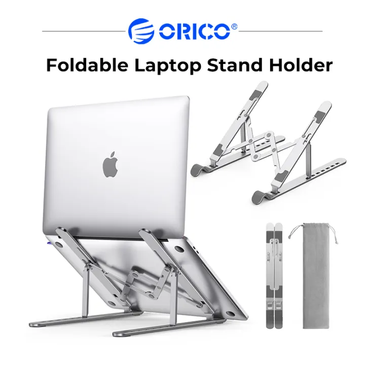 ORICO Foldable Laptop Stand Holder Riser Portable Adjustable Aluminum Notebook Stand Computer Stand 7 Angles for MacBook Tablets