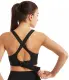 Adjustable Front Zipper Sports Bra Shockproof No Steel Ring Women Vest Yoga Cross Back Underwear. 