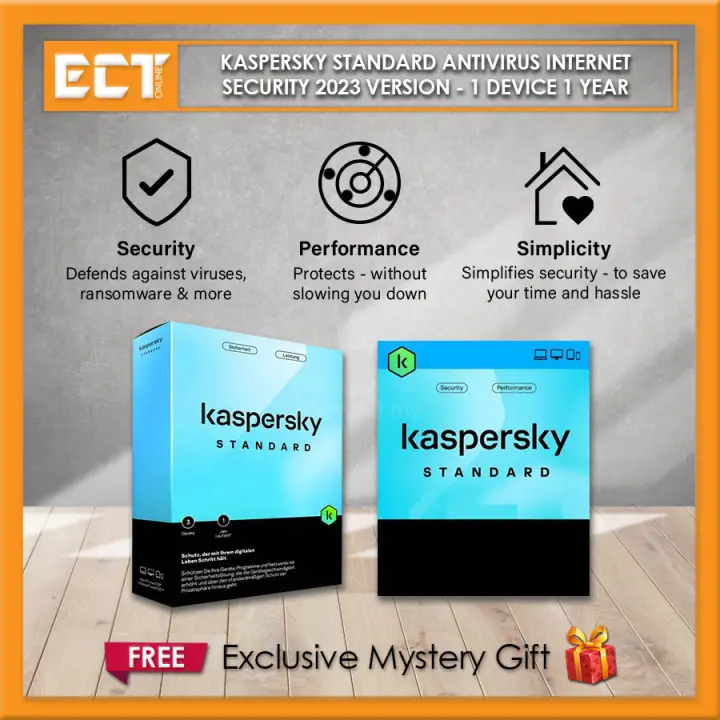 Kaspersky Standard Antivirus Internet Security 2023 Version - 1 Device 1 Year